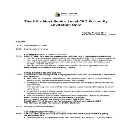 Procure con cpo roundtables   agenda