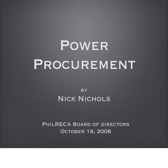 Procurement Presentation | PDF