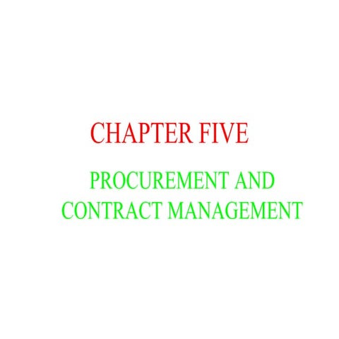 Procurement and Contract Managgement.ppt