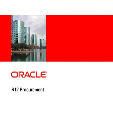 Procurement Oracle EBS Procurement  PPT Doc