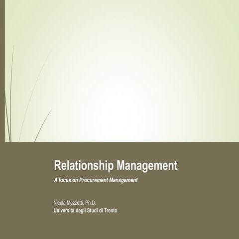 Procurement Management