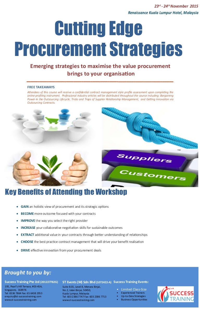 Cutting Edge Procurement Strategies Masterclass
