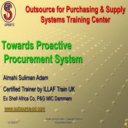 Procurement system