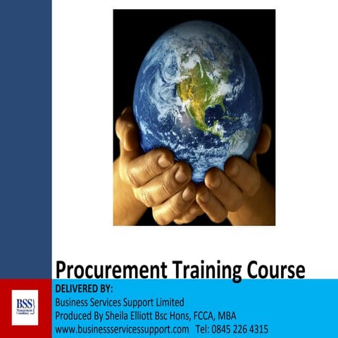 Procurement Training Introduction to Procurement Final Version