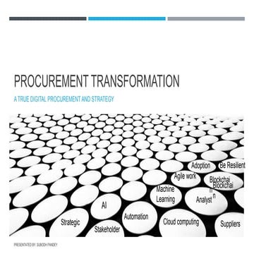 Procurement transformation 2020