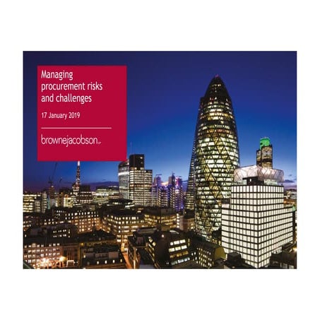 Procurement workshop, January 2019, London