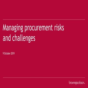 Procurement workshop training slides - Birmingham session