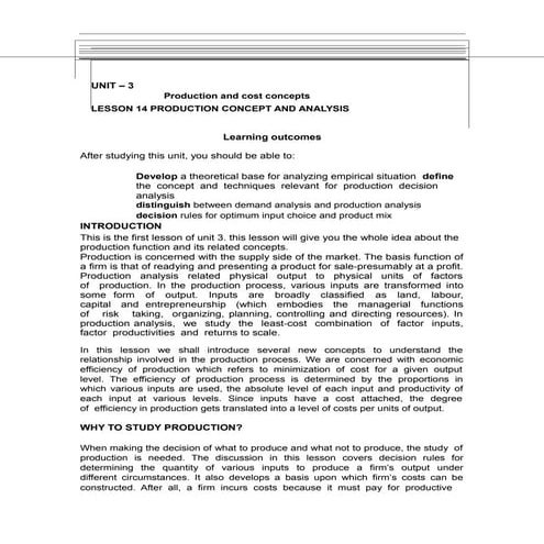 Production  function