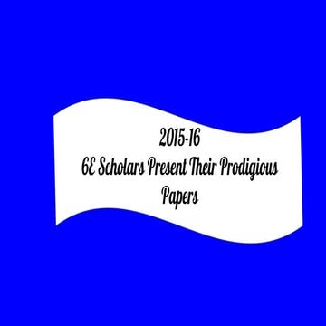 Prodigious papers
