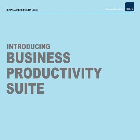Business Productivity Suite Presentation