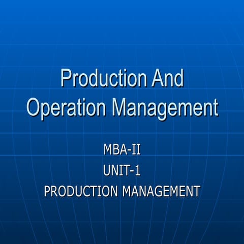 Prodt& Opt Mgmt Ppt