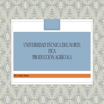 Producción agrícola del ecuador