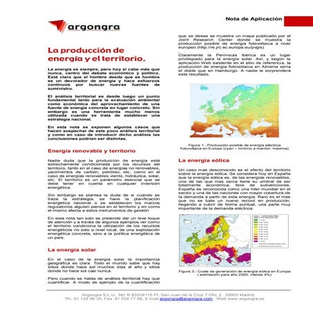 Producción de energía y territorio