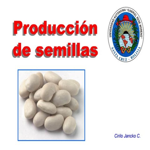 Producción de semillas unidad i