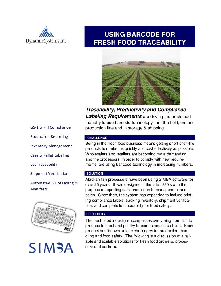 Produce growers, processors, packers production.inventory