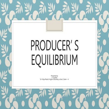 producer's equilibrium.pptx