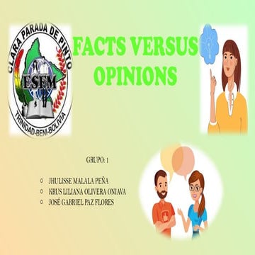 PRODUCIÓN DE TEXTOS HECHOS Y OPINIONES EN EL ENSAYO