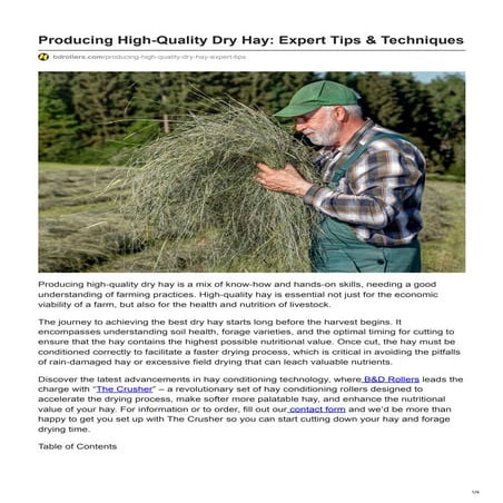 Hay making | PPTX