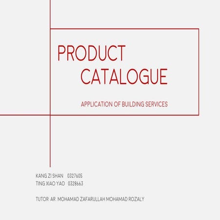 Product catalogue