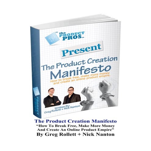 Info Product Creation Manifesto