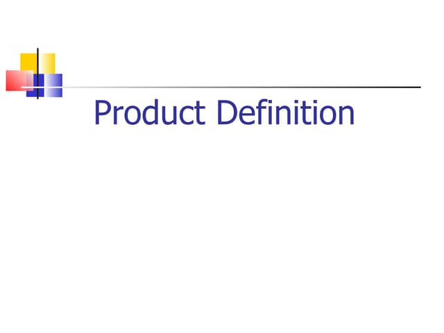 Product Definition