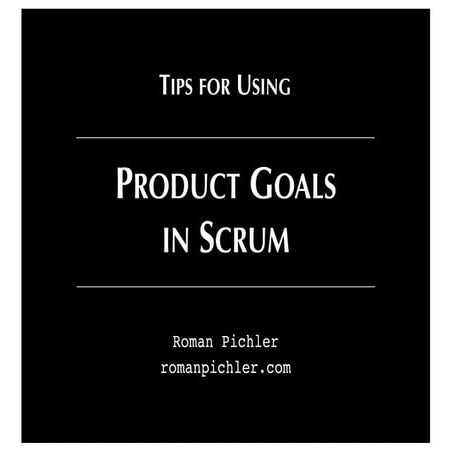 Product Goals in Scrum