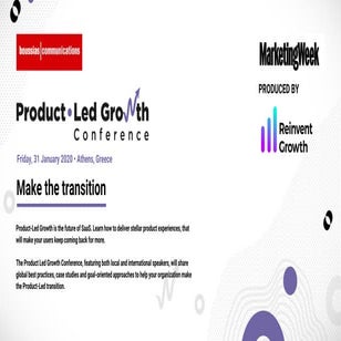 Product-Led Growth Confrerence | 01/31/2020