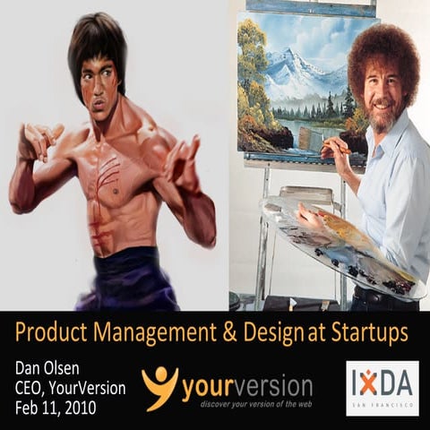Product Management & Design At Startups