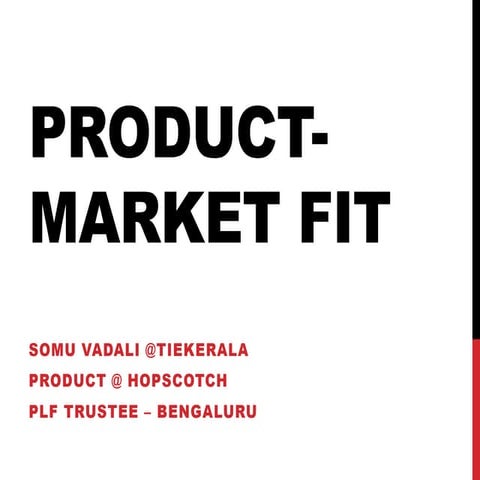 Product market fit