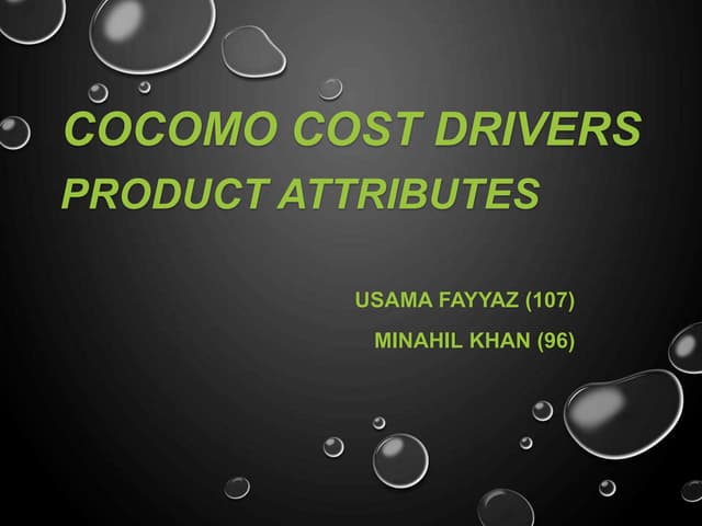 Product Attributes Presentation 