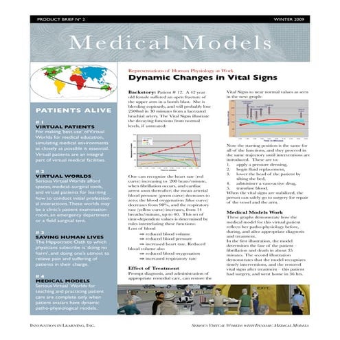 Medical Models for Virtual Patients in Virtual Worlds