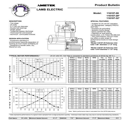 Product bulletin ametek 116515 13 | PDF