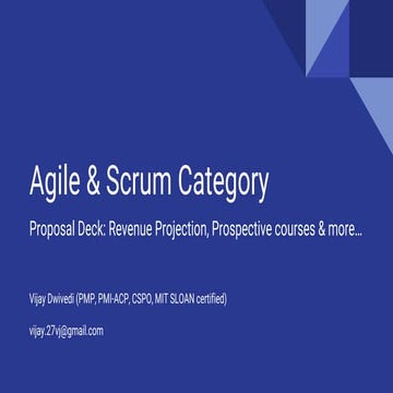 Product Case Study: Agile & Scrum Category_VijayDwivedi