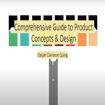 Product concept and design