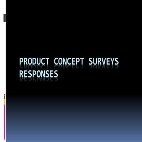 Product concept surveys responses
