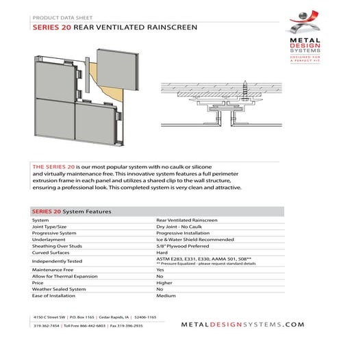 MDSI Series 20 Product Data Sheet