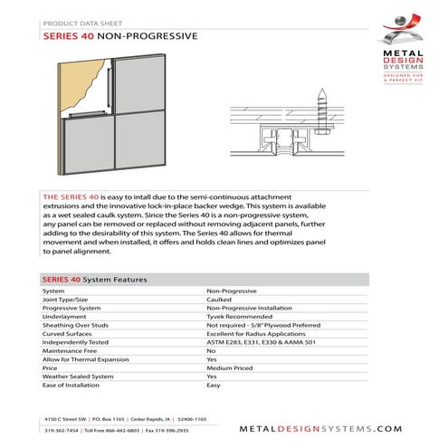 Series 40 Product Data Sheet