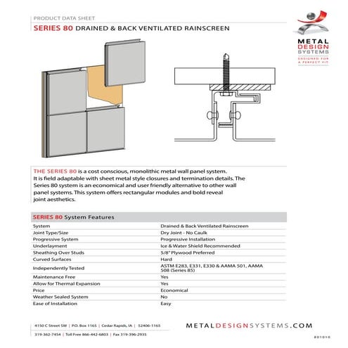 MDSI Series 80 Product Data Sheet