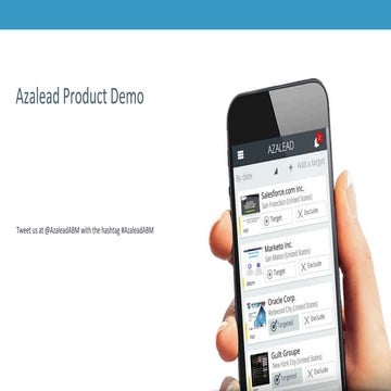 Azalead ABM Automation software - Product demo 