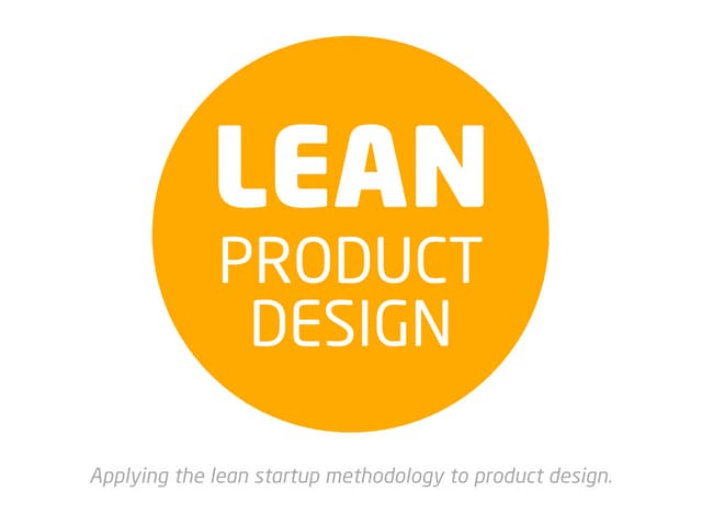 Lean Product Design