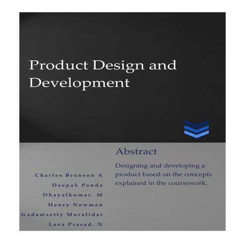Product design and development | PDF | Home Appliances | Home & Garden