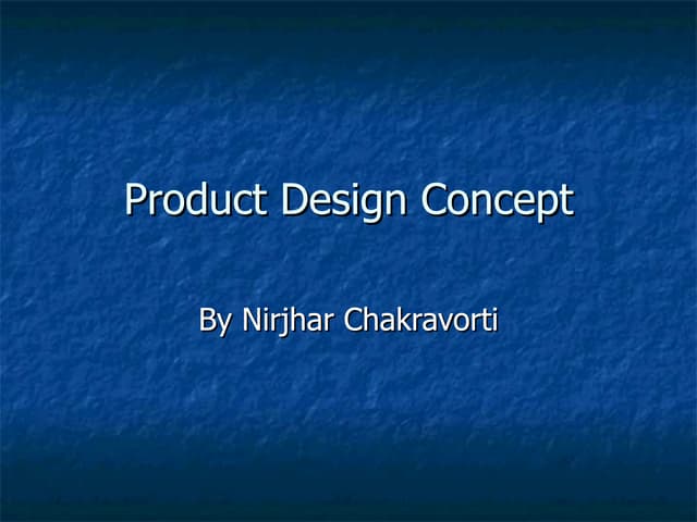 Product design concept