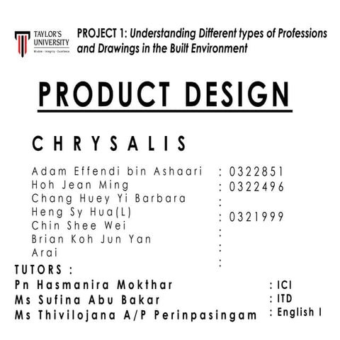 Product design