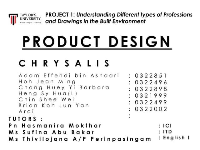Product Design