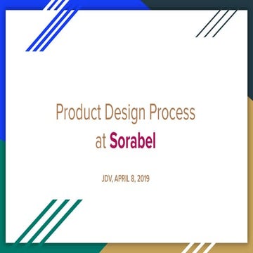 Product Design Process at Sorabel