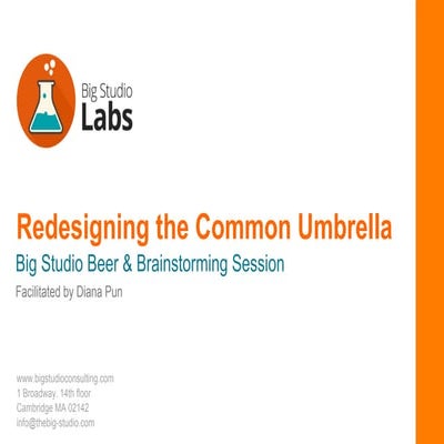 Redesigning the Common Umbrella