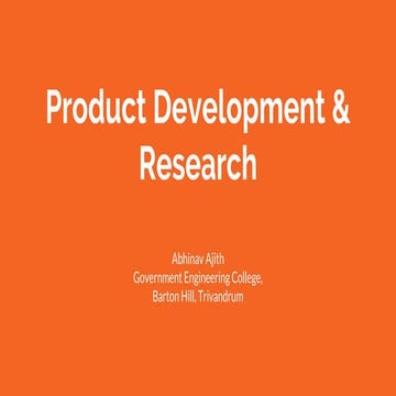 Product Development