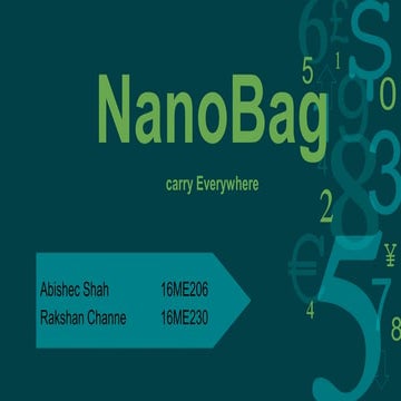 Product development nanobag