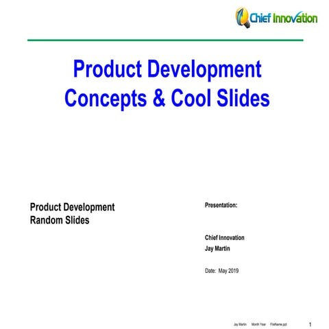 Product Development Concepts