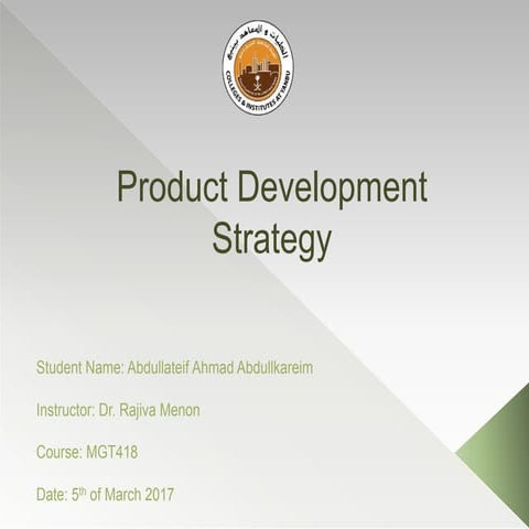 Product Development Strategy of McDonald's